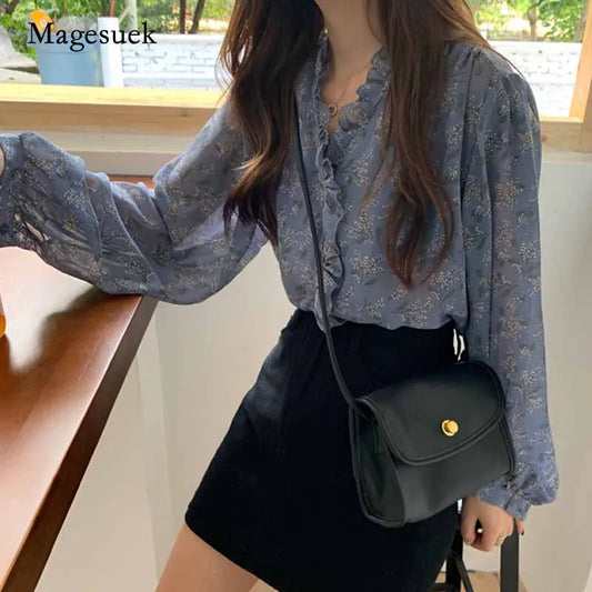 Chiffon Blouse Women Tops and Blouses