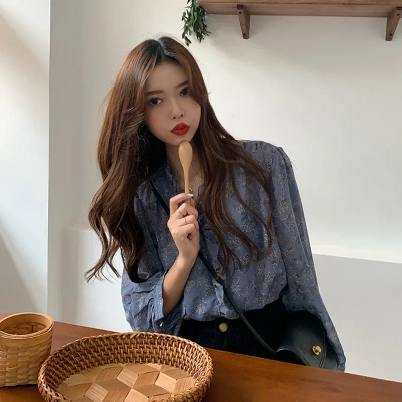 Chiffon Blouse Women Tops and Blouses