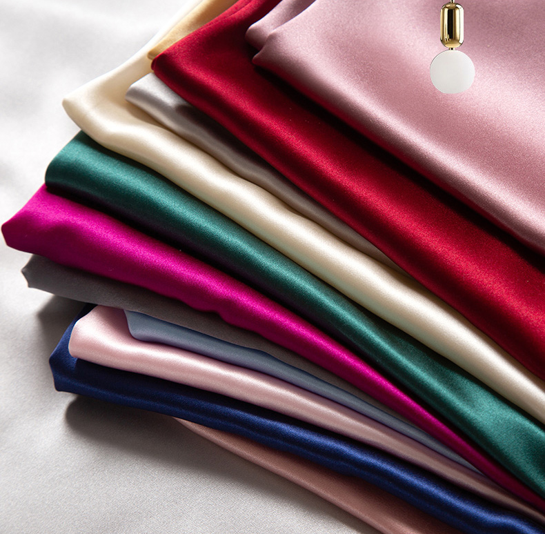 Wholesale Silk Satin Fabric Natural Mulberry Silk Fabrics Habotai Silk Fabric
