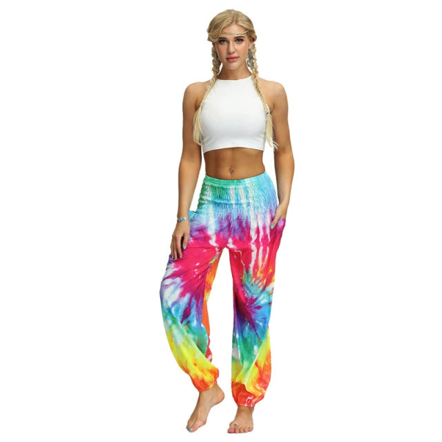 Yoga Pants Women Boho Hippie Harem Pantalones De Mujer Spodn