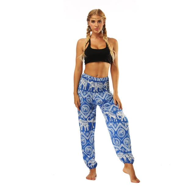 Yoga Pants Women Boho Hippie Harem Pantalones De Mujer Spodn