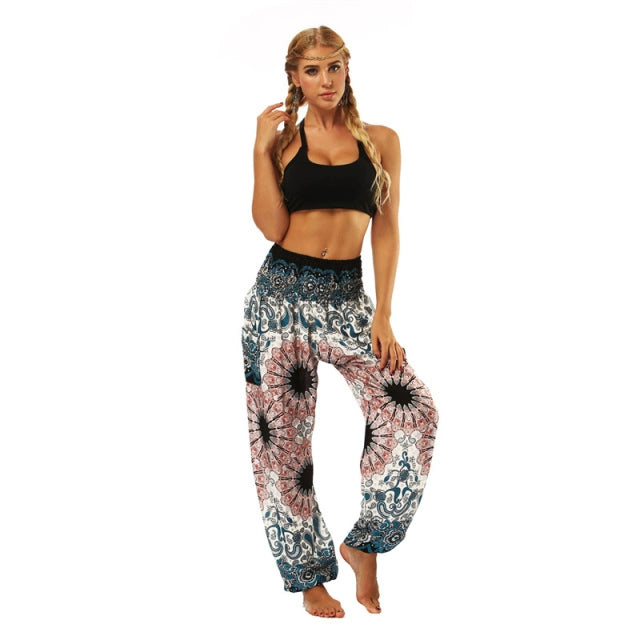 Yoga Pants Women Boho Hippie Harem Pantalones De Mujer Spodn