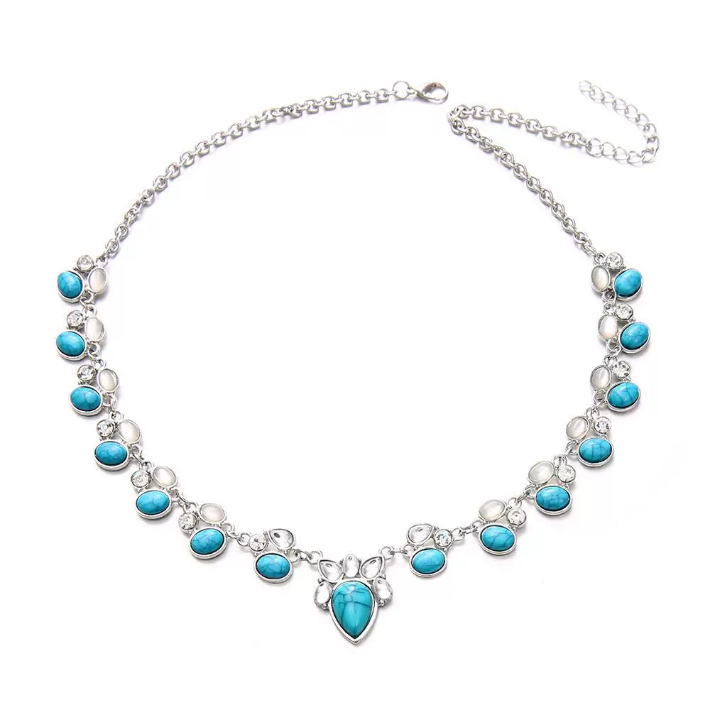 Ethnic Style Choker Fashion Boho Flower Necklace Bohemian Necklace