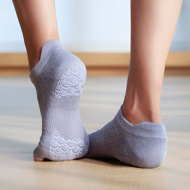 Hiyoga Hi Yoga | Non Slip Yoga Toe Socks Professional Pilates Fall and Winter Female Professional Open Toe Toe Socks