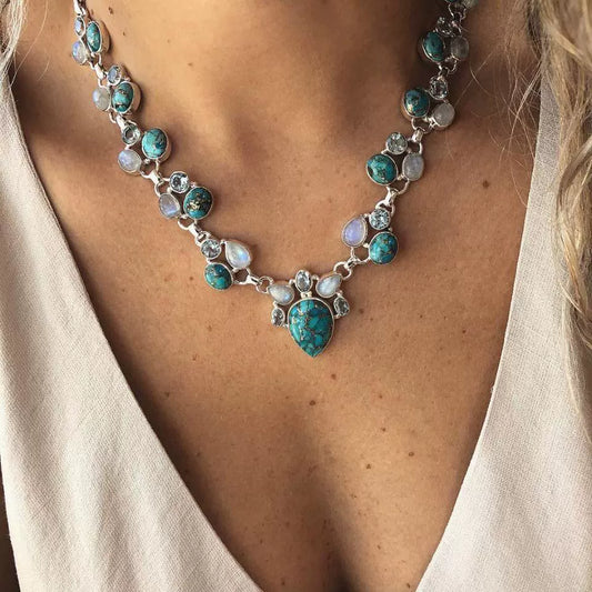 Ethnic Style Choker Fashion Boho Flower Necklace Bohemian Necklace