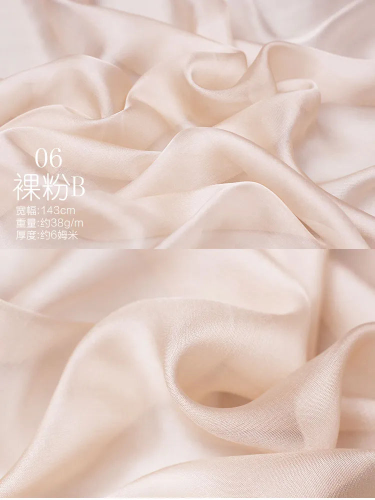 130cm*50cm Silk Chiffon Fabric Silk Natural 100% Real Mulberry Pure Silk Fabric