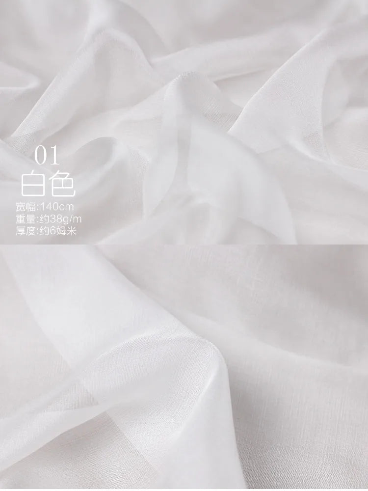 130cm*50cm Silk Chiffon Fabric Silk Natural 100% Real Mulberry Pure Silk Fabric