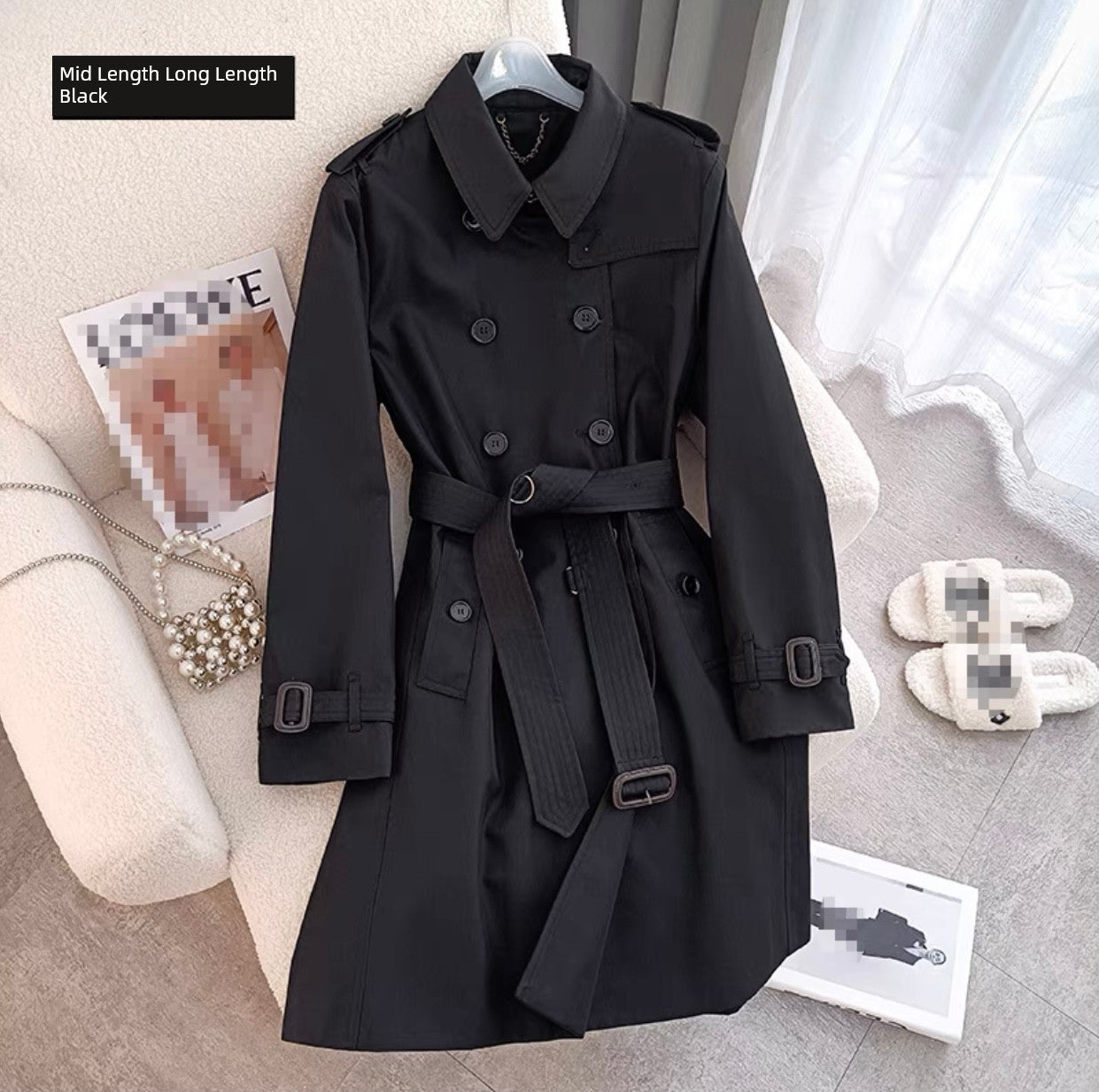 Dfvf Source Factory Quanzhixian Mid Length Long Length Trench Coat