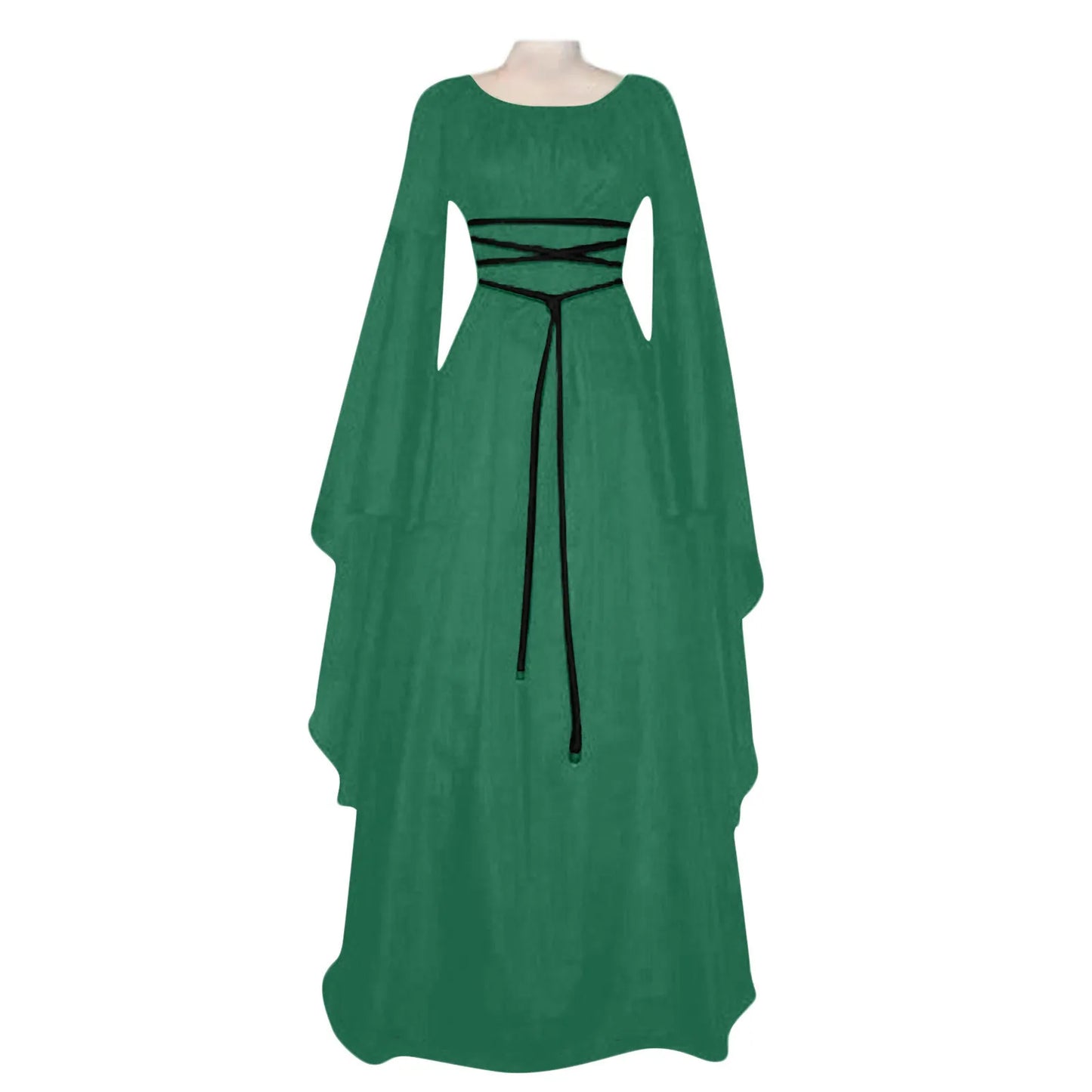 Women Dresses Vintage Medieval Cosplay Costume Ghost Witch Vampire Gothic Dress Halloween Christmas Masquerade Party Dress