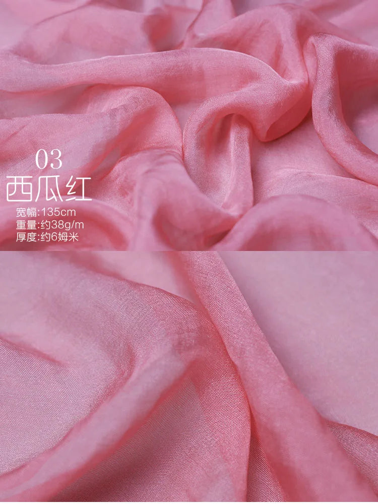 130cm*50cm Silk Chiffon Fabric Silk Natural 100% Real Mulberry Pure Silk Fabric