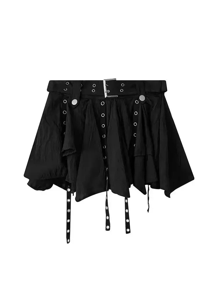 Sweet Cool Style Off-the-shoulder Short New Vintage Ballet Style with Irregular Hem Women for Party Dress Black Dress