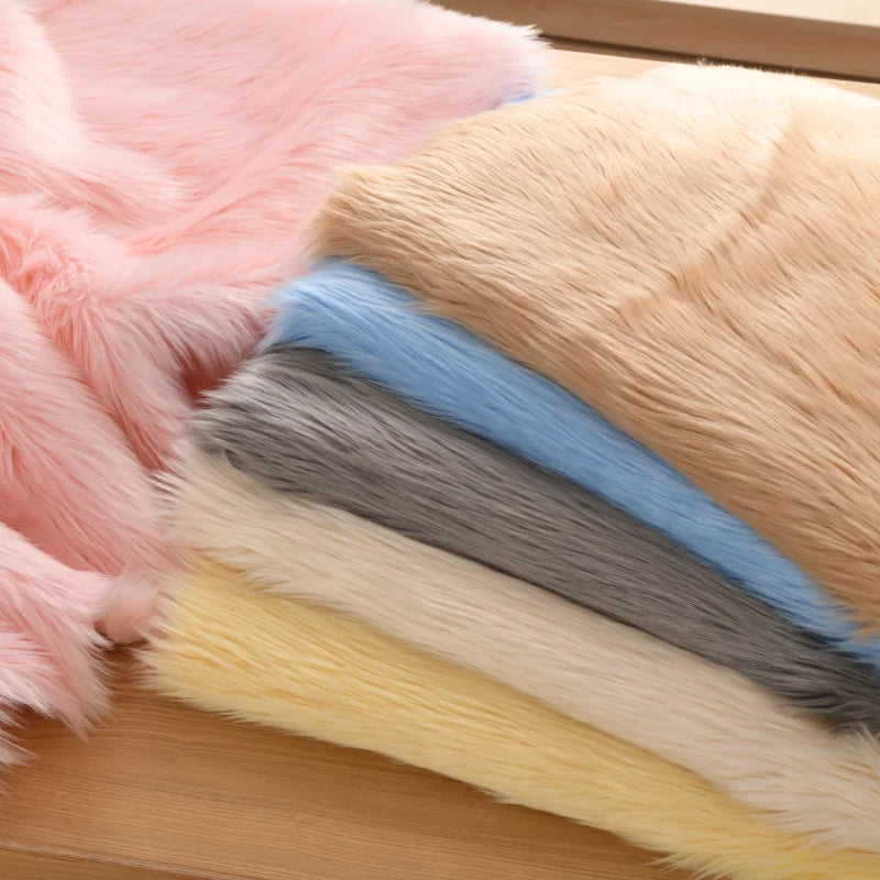 Fur Plush Fabric Sewing Fur Clothes Faux Fur Designer Fabric Patchwork