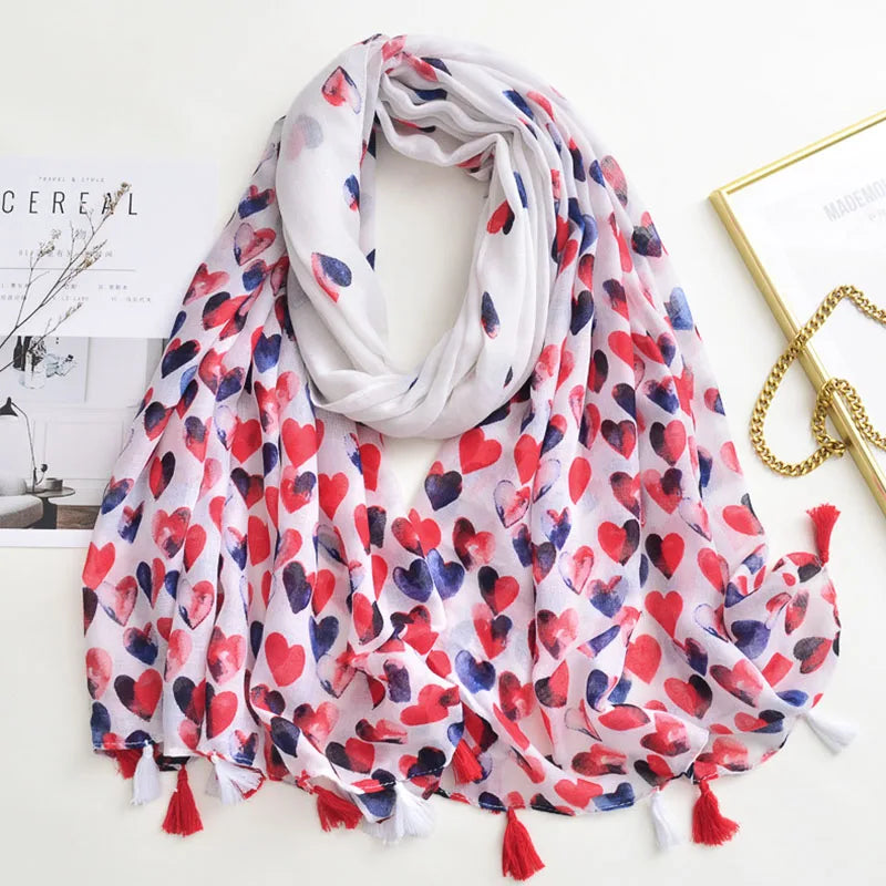 Luxury Brand Scarf For Woman Soft Cotton Shawl Wrap Tassel Viscose Muslim Woman Hijab Boho Beach Towel Female Bandana Headscarf