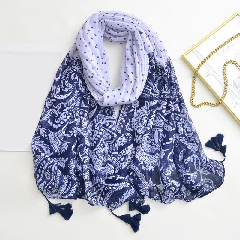 Luxury Brand Scarf For Woman Soft Cotton Shawl Wrap Tassel Viscose Muslim Woman Hijab Boho Beach Towel Female Bandana Headscarf