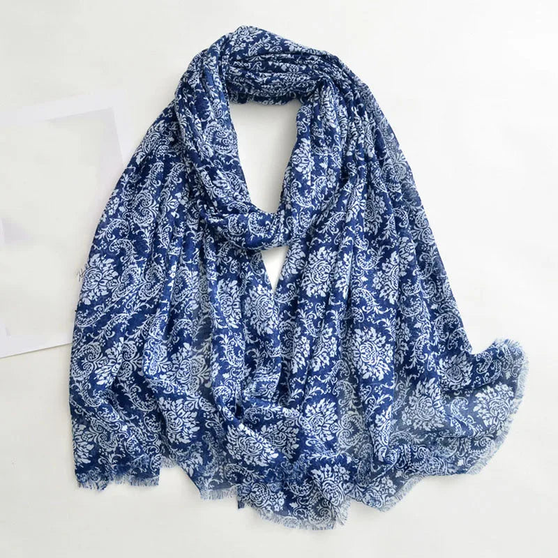 Luxury Brand Scarf For Woman Soft Cotton Shawl Wrap Tassel Viscose Muslim Woman Hijab Boho Beach Towel Female Bandana Headscarf
