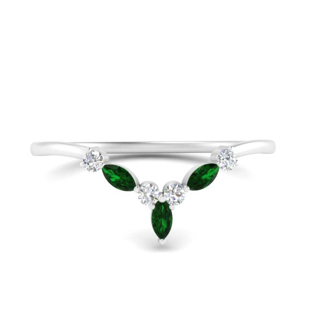 Crown Marquise And Round Band