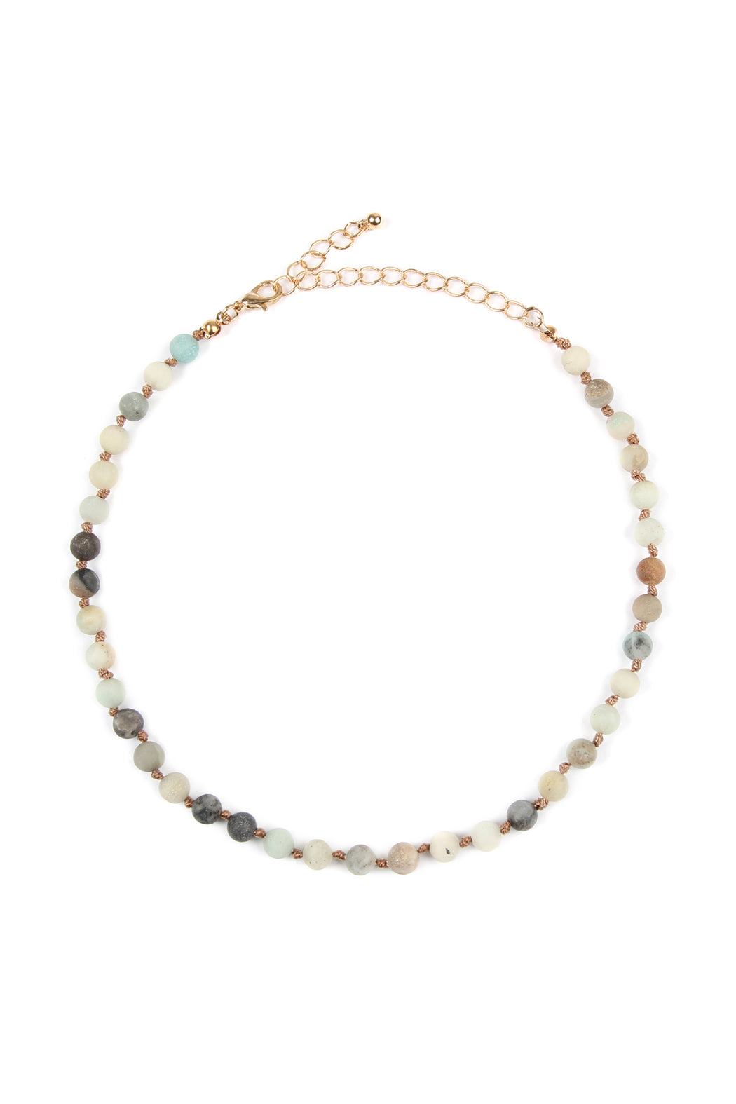 Natural Stone Necklace 6mm