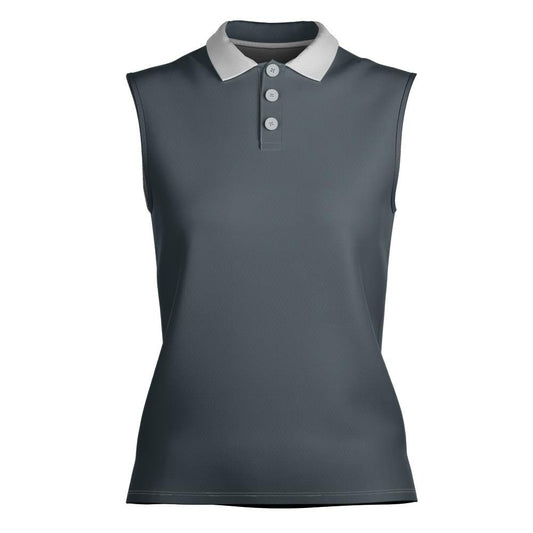 Women's Sleeveless Athleisure Polo Shirt