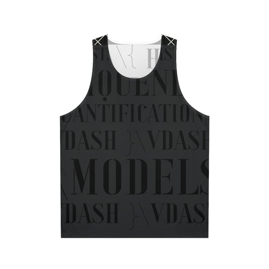 Genre Asthetic ⊢ ∃! ⊨ Text Tank Top | Minimal Graphic Athletic